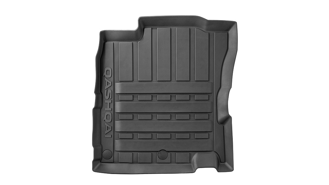 Tappetini Auto In Tessuto Per Nissan Qashqai II (2013+) – Set 4 Pezzi, Nero – Realizzati In UE, Fondo Impermeabile